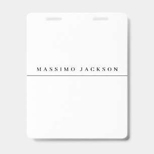 Trendy Minimalist Elegant Professional Serif Font Badge