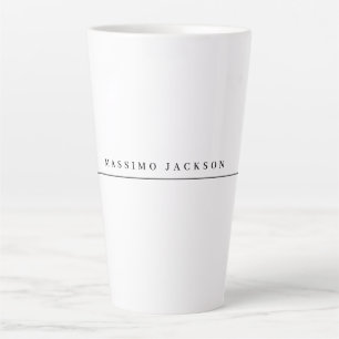 Trendy Minimalist Elegant Professional Serif Font Latte Mug