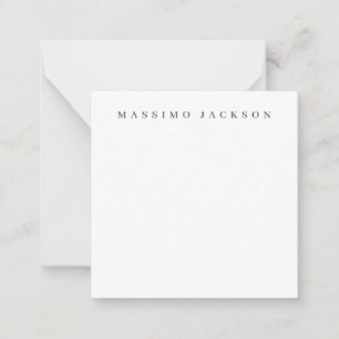 Trendy Minimalist Elegant Professional Serif Font Note Card