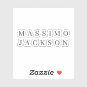 Trendy Minimalist Elegant Professional Serif Font Sticker