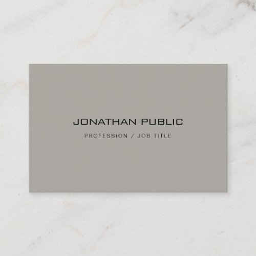 Trendy Minimalist Modern Design Elegant Template Business Card