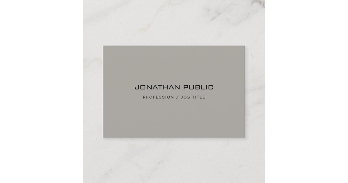 Trendy Minimalist Modern Design Elegant Template Business Card | Zazzle