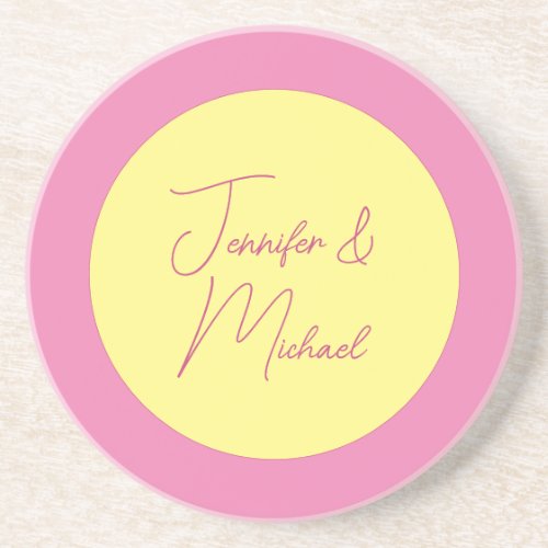 Trendy Minimalist Modern Plain Simple Pastel Color Coaster