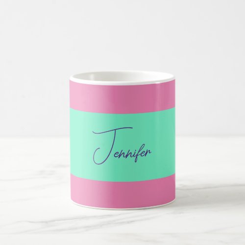 Trendy Minimalist Modern Plain Simple Pastel Color Coffee Mug