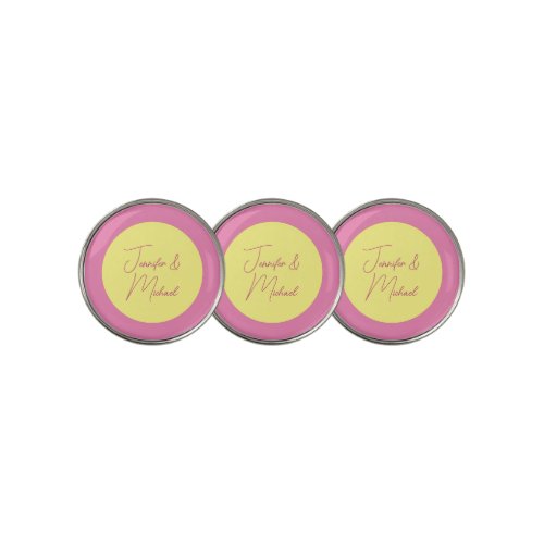 Trendy Minimalist Modern Plain Simple Pastel Color Golf Ball Marker