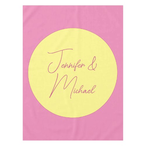 Trendy Minimalist Modern Plain Simple Pastel Color Tablecloth