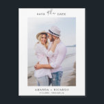 Trendy Minimalist Photo Wedding Announcement Magne<br><div class="desc">Modern Save The Date design features what's most important: your awesome photo with a touch of modern calligraphy.  Easily customize front and back of card with your personal details.</div>
