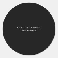 Trendy Minimalist Professional Black