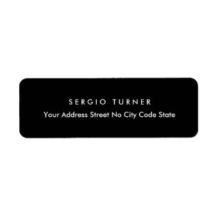 Trendy Minimalist Professional Black Label