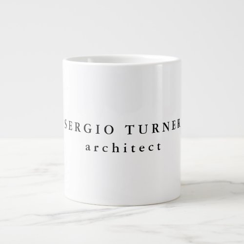 Trendy Minimalist Professional Giant Coffee Mug