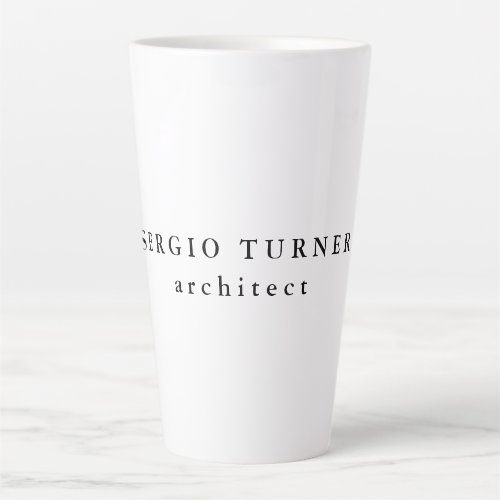 Trendy Minimalist Professional Latte Mug