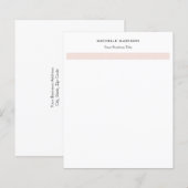 Trendy Minimalist Professional Plain (Front/Back)