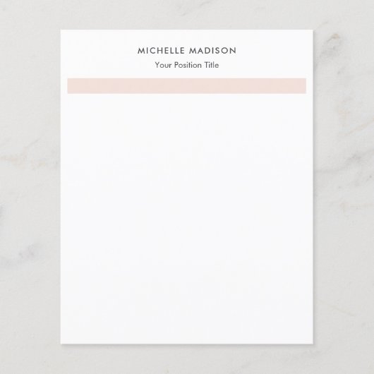Trendy Minimalist Professional Plain (Front)