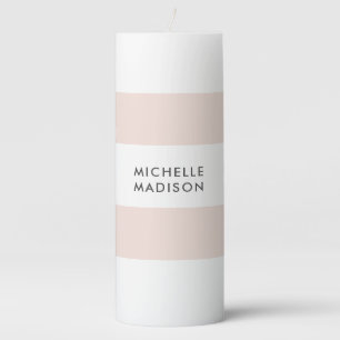 Trendy Minimalist Professional Plain Pillar Candle