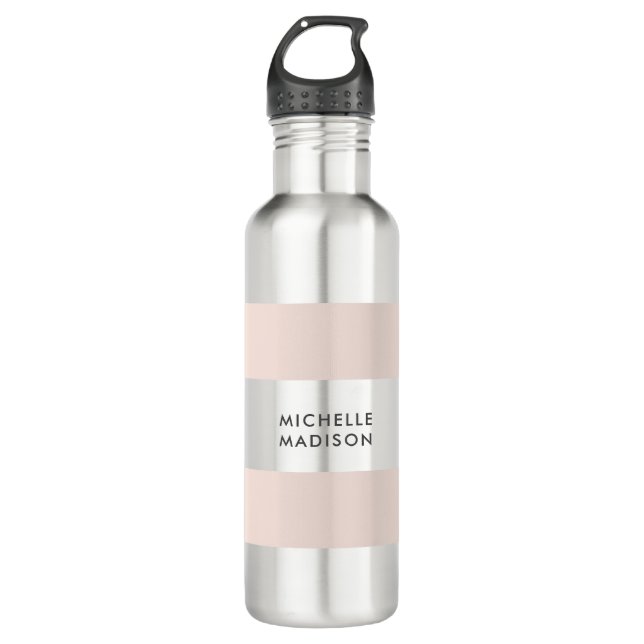 Trendy Minimalist Professional Plain Stainless Steel Water Bottle (Front)