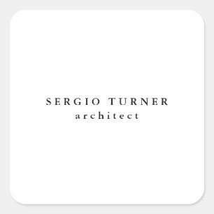 Trendy Minimalist Professional Square Sticker