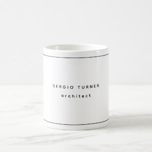 Trendy Minimalist Professional Two Sided Coffee Mug