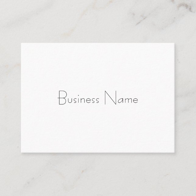 Trendy Minimalist Template Professional Elegant Business Card (Front)