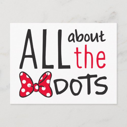 Trendy Minnie  All About The Dots Postcard