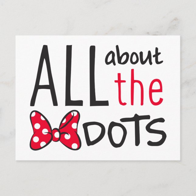 Trendy Minnie | All About The Dots Postcard (Front)