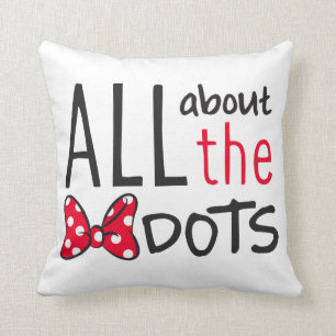 Trendy Minnie All About The Dots Throw Pillow