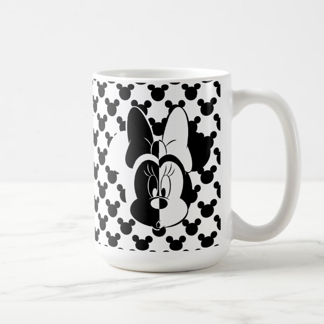 Trendy Minnie | Black & White Modern Coffee Mug (Right)