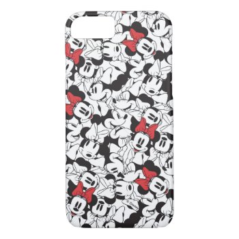 Trendy Minnie | Classic Pattern Iphone 8/7 Case by MickeyAndFriends at Zazzle
