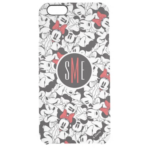 Trendy Minnie  Classic Pattern Clear iPhone 6 Plus Case