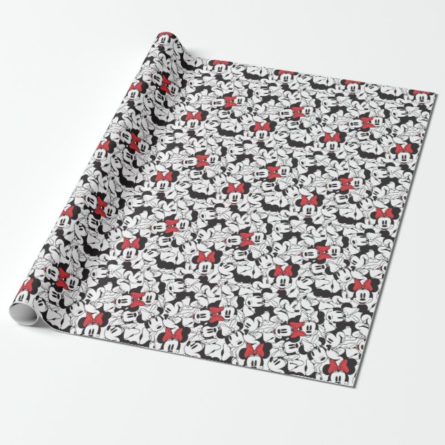 Trendy Minnie | Classic Pattern Wrapping Paper (Unrolled)