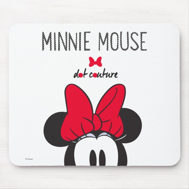 Trendy Minnie | Dot Couture Mouse Pad (Front)