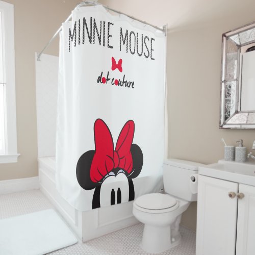 Trendy Minnie  Dot Couture Shower Curtain