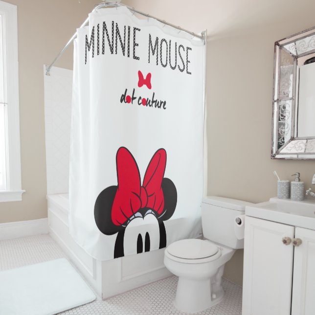 Trendy Minnie | Dot Couture Shower Curtain (In Situ)