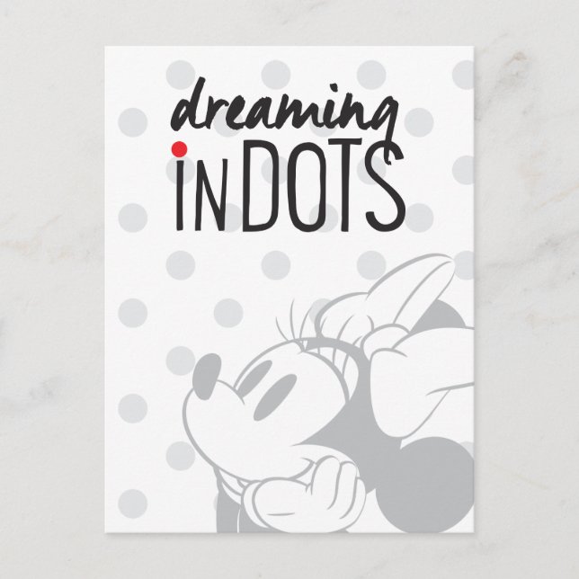 Trendy Minnie | Dreaming In Dots Postcard (Front)