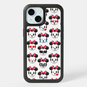 Trendy Minnie Emoji Pattern iPhone 15 Case