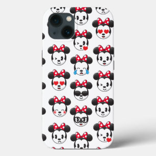 Trendy Minnie Emoji Pattern iPhone 13 Case