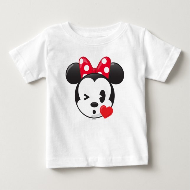 Trendy Minnie | Flirty Emoji Baby T-Shirt (Front)