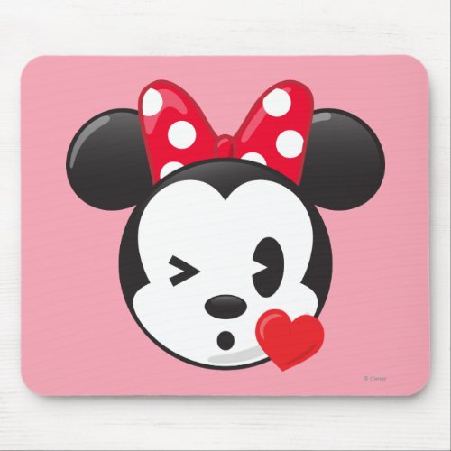 Trendy Minnie  Flirty Emoji Mouse Pad