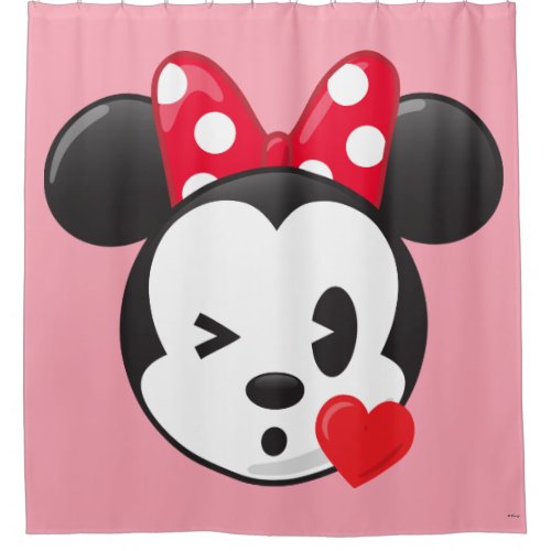 Trendy Minnie  Flirty Emoji Shower Curtain