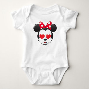 Trendy Minnie In Love Emoji Baby Bodysuit