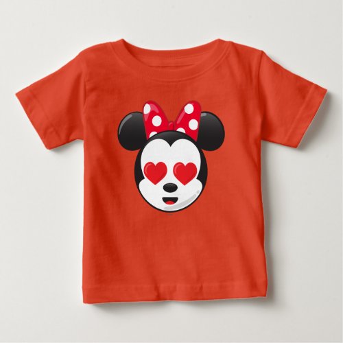 Trendy Minnie  In Love Emoji Baby T_Shirt
