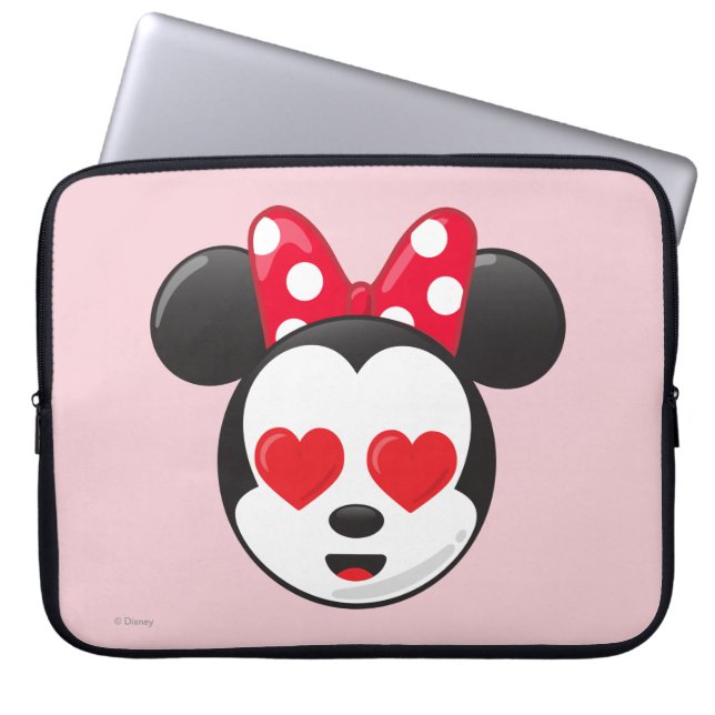 Trendy Minnie | In Love Emoji Laptop Sleeve (Front)