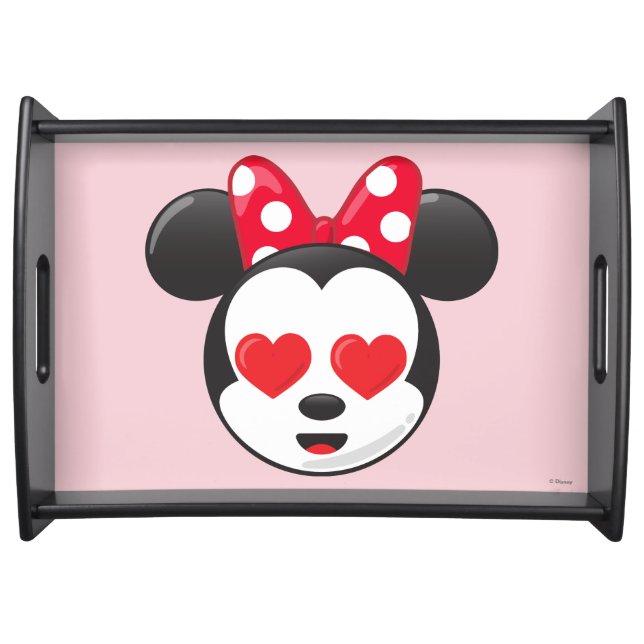 Trendy Minnie | In Love Emoji Serving Tray (Front)