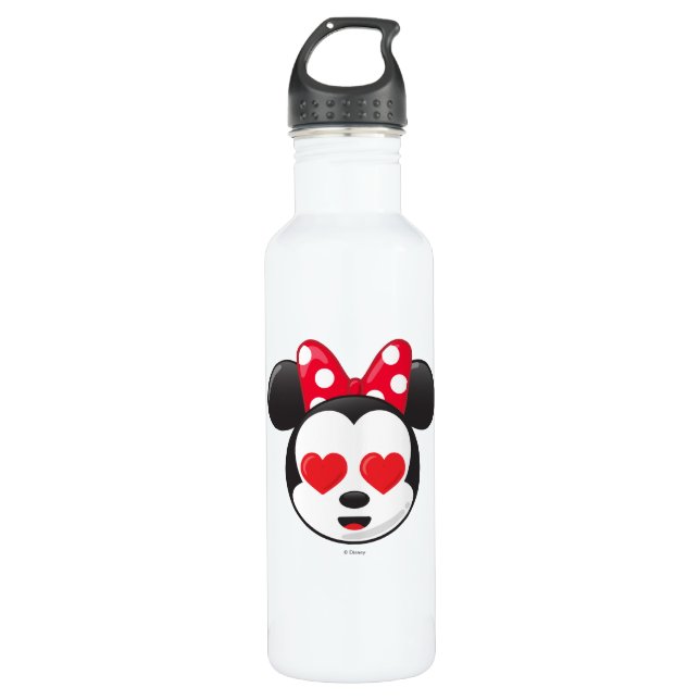 Trendy Minnie | In Love Emoji Stainless Steel Water Bottle (Front)