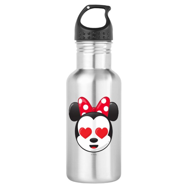 Trendy Minnie | In Love Emoji Water Bottle (Front)