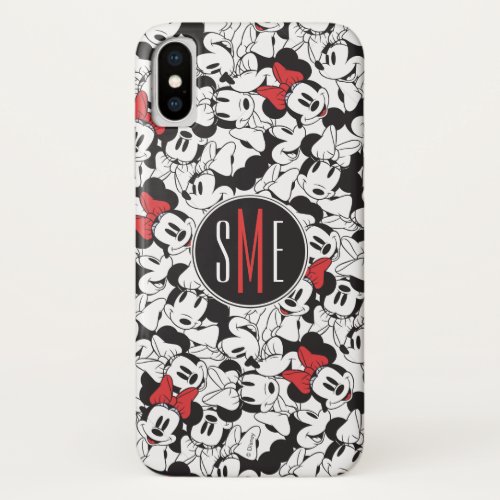 Trendy Minnie  Monogram Classic Pattern iPhone X Case