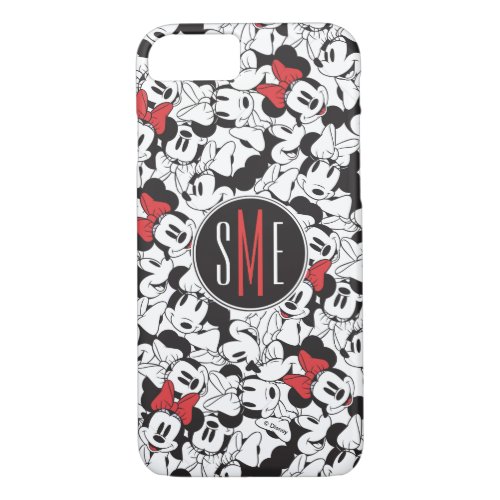 Trendy Minnie  Monogram Classic Pattern iPhone 87 Case