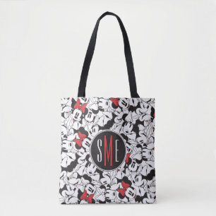 Trendy Minnie Monogram Classic Pattern Tote Bag