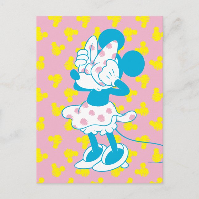 Trendy Minnie | Peek A Boo Postcard (Front)
