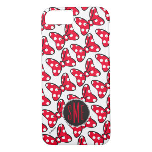 Trendy Minnie Polka Dot Bow Monogram iPhone 8/7 Case