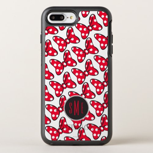 Trendy Minnie  Polka Dot Bow Monogram OtterBox Symmetry iPhone 8 Plus7 Plus Case